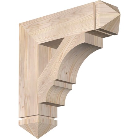 Ekena Millwork Balboa Arts & Crafts Smooth Bracket, Douglas Fir, 5 1/2"W x 24"D x 24"H BKT06X24X24BOA03SDF